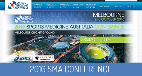 2016 SMA conference advertisement | Featured image for Sports Medicine Australia Conference 2016 blog for Pivotal Motion Physiotherapy.