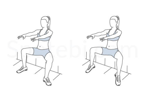 Calf Raise Wall Site Exercise Diagram