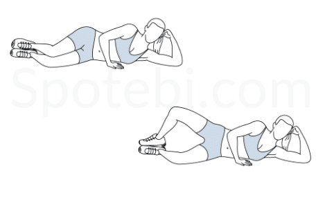 Clam shells exercise diagram