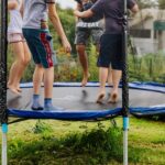 Why exercise is important in adolescence image of kids on trampoline